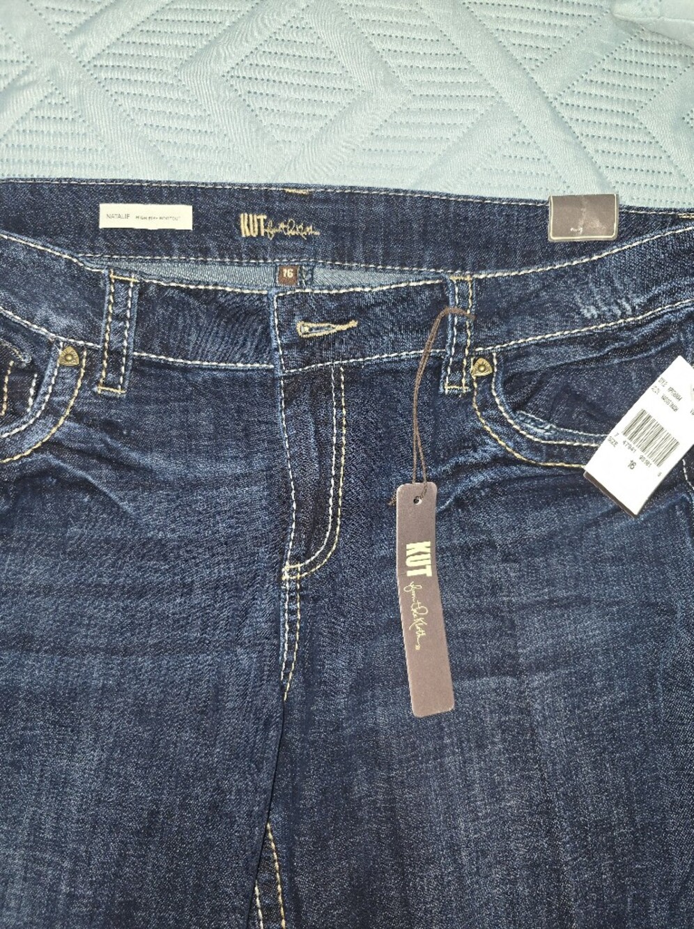 Kut from the Kloth Dark Blue Womens Lower Rise .